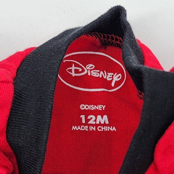 Disney Minnie Mouse Baby Outfit 12M Black Leggings cheetah print Tutu and top - Picture 3 of 7